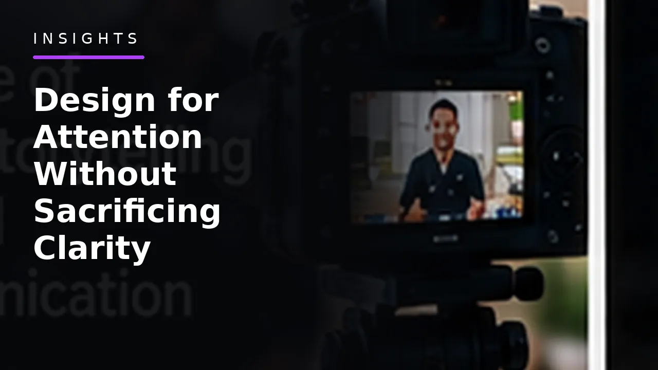 Design for Attention Without Sacrificing Clarity