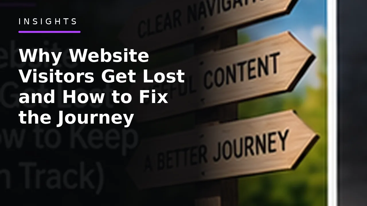 Why Website Visitors Get Lost and How to Fix the Journey Why Website Visitors Get Lost and How to Fix the Journey